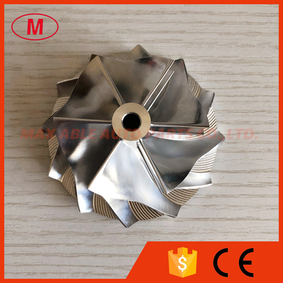 GTX3071 6+6 blades 54.06/73.40mm bore 6.00mm high Performance turbo milling/aluminum 2618/billet compressor wheel