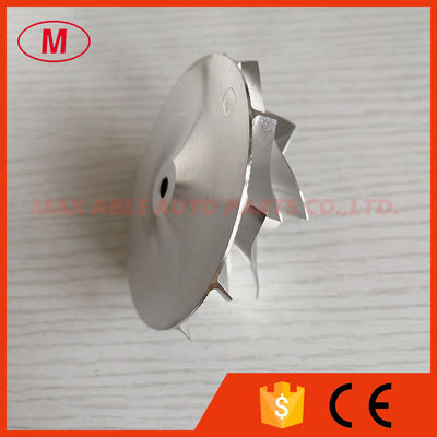 CUSTOM reverse 6+6 blades 57.04/76.13mm High performance turbo milling/alumunum 2618/billet compressor wheel