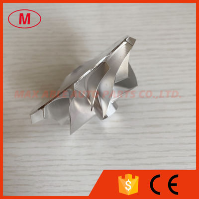 CUSTOM reverse 6+6 blades 57.04/76.13mm High performance turbo milling/alumunum 2618/billet compressor wheel