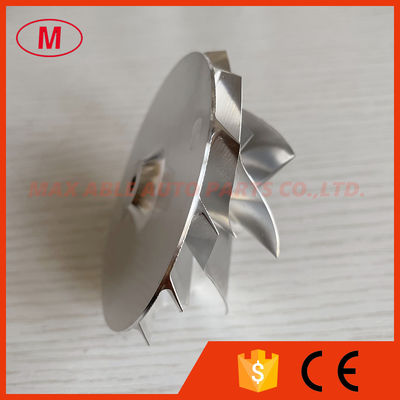 CUSTOM reverse 7+7 blades 59.00/76.00mm High performance Turbo Billet/milling/aluminum 2618 compressor wheel