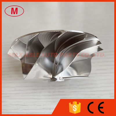 CUSTOM reverse 7+7 blades 59.00/76.00mm High performance Turbo Billet/milling/aluminum 2618 compressor wheel