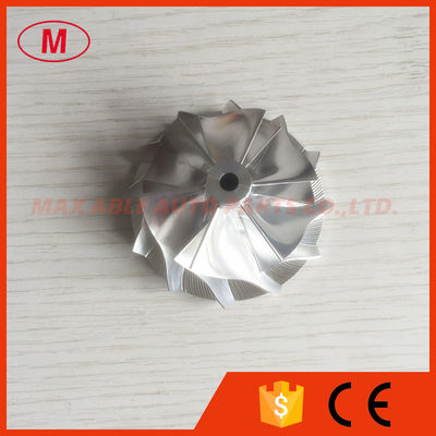 K04 45.09/56.08mm 6+6 blades 5306-123-2216 aluminum 2618/milling/ billet compressor wheel for K0422881 5304-970-0303