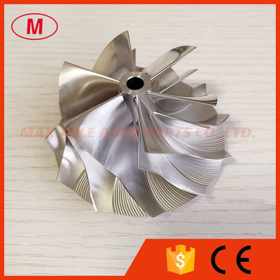 RHF55 57.00/73.04mm 6+6 blades high performance turbo aluminum 2618/milling/billet compressor wheel