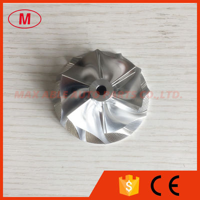 TD04H 15G 49189-40300 43.38/55.69mm 6+6 blades Turbo aluminun 2618/milling/billet compressor wheel for 49189-00501