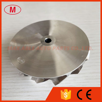 GT30 reverse 57.52/71.40mm 7+7 blades LEP stype milling/aluminum 2618/billet compressor wheel