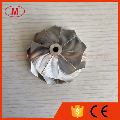 K04 48.35/60.00mm 9+0 Blades Point milling turbo aluminum 2618/Milling/billet compressor wheel