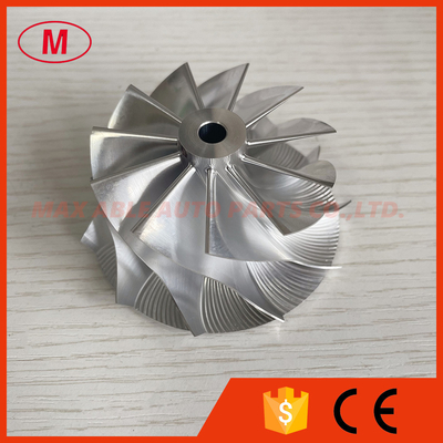 T04B 58.40/69.96mm 11+0 blades High performance turbo aluminum 2618/milling/billet compressor wheel for racing