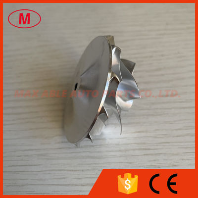 MGT1754 reverse 4830/2/1 41.80/53.98mm 6+6 blades LEP style Turbo milling/aluminum 2618/billet compressor wheel