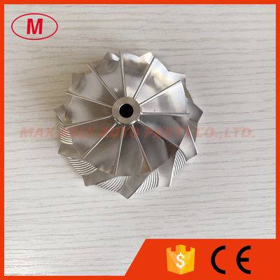 GTX3576 reverse 58.00/76.13mm 11+0 blades high performance turbo Milling/aluminum 2618/billet compressor wheel