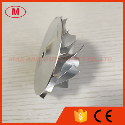 GT3576 53.11/73.00mm 7+7 blades turbo milling/aluminum 2618/billet compressor wheel