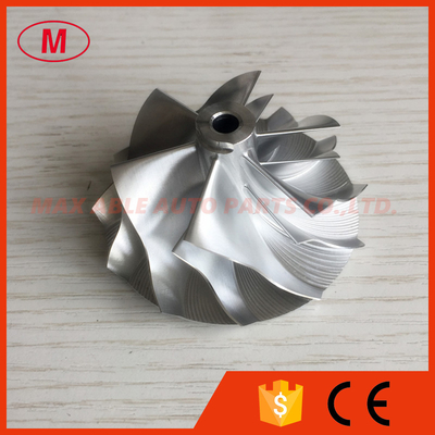 K16 5324-123-2206 high performance 49.62/61.98mm 6+6 blades milling/aluminum 2618/billet compressor wheel