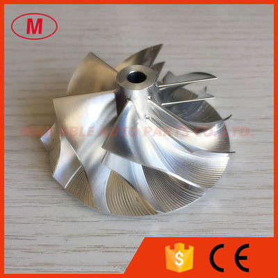 TD04HL 18T 45.01/56.02mm 6+6 blades 49189-43800 Turbocharger milling/aluminum 2618/billet compressor wheel