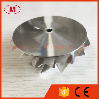 RHF4H 47.87/62.00mm reverse 8+8 blades Point milling turbo turbocharger aluminum 2618/Billet/milling compressor wheel