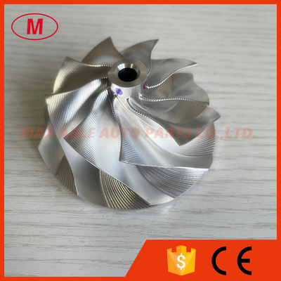 G30-770 57.52/71.40mm 9+0 blades point milling snake curve billet compressor wheel for 880693-5002S/880697-5008S/5009S