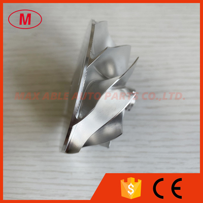 G30-770 57.52/71.40mm 9+0 blades point milling snake curve billet compressor wheel for 880693-5002S/880697-5008S/5009S