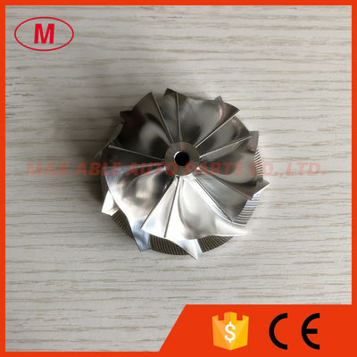 K04  50.39/60.00mm 5+5 blades turbo aluminum 2618/milling/billet compressor wheel