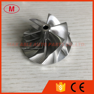 K04 reverse 40.64/50.80mm 6+6 blades Turbo milling/aluminum 2618/billet compressor wheel for 5303-970-0048 reverse