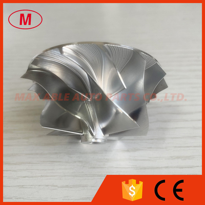 RHF5 forward 46.50/60.00mm 7+7blades high performance turbocharger milling/aluminum 2618/billet compressor wheel