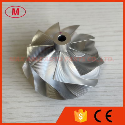 RHF5 48.35/60.00mm 9+0 Blades Point milling turbo aluminum 2618/Milling/billet compressor wheel