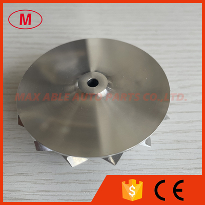 K04 50.07/62.43mm 7+7 blades high performance aluminum 2618/milling/billet compressor wheel