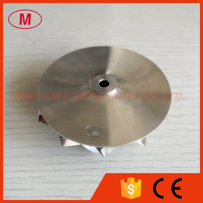 K04 49.50/63.00mm 6+6 blades high performance turbocharger milling/aluminum 2618/billet compressor wheel
