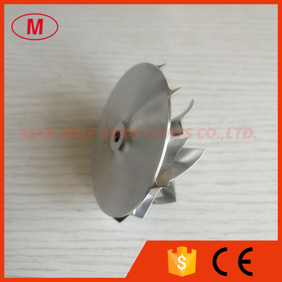 K04 49.50/63.00mm 6+6 blades high performance turbocharger milling/aluminum 2618/billet compressor wheel