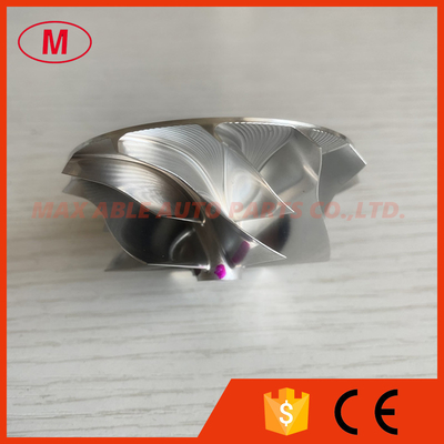 K04 49.50/63.00mm 6+6 blades high performance turbocharger milling/aluminum 2618/billet compressor wheel