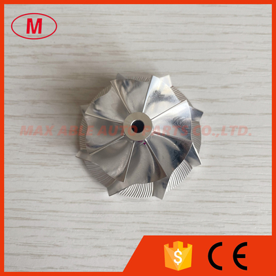 TD03 10T reverse 35.57/46.00mm 8+0 blades high performance turbo milling/aluminum 2618/billet compressor wheel for 49131-07005/49131-07015 N54B30 Twin Turbo