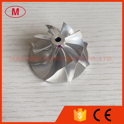 TD03 10T reverse 35.57/46.00mm 8+0 blades high performance turbo milling/aluminum 2618/billet compressor wheel for 49131-07005/49131-07015 N54B30 Twin Turbo