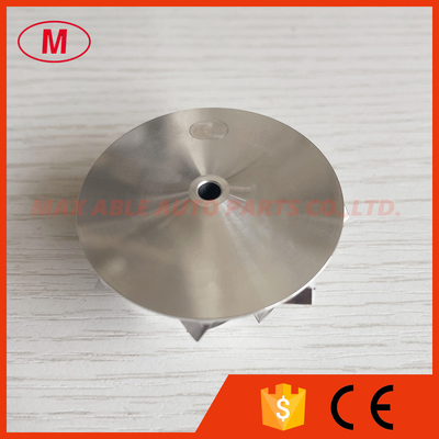 TD03 10T reverse 35.57/46.00mm 8+0 blades high performance turbo milling/aluminum 2618/billet compressor wheel for 49131-07005/49131-07015 N54B30 Twin Turbo
