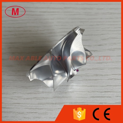 TD03 10T reverse 35.57/46.00mm 8+0 blades high performance turbo milling/aluminum 2618/billet compressor wheel for 49131-07005/49131-07015 N54B30 Twin Turbo