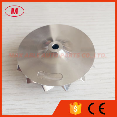 GT15-25 44.47/59.48mm 7+7blades 702549-0008 high performance turbo milling/aluminum 2618/billet compressor wheel for 724483-0003/17201-17050