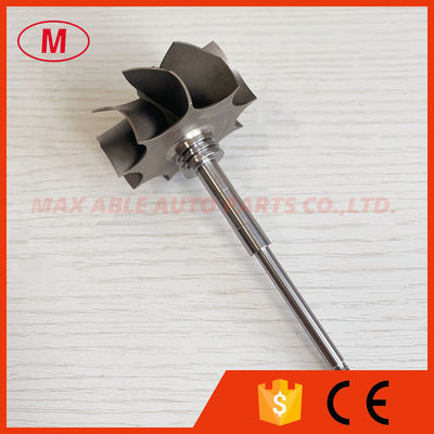 GTB25 51/53mm 9 blades journal bearing turbo wheel/turbine shaft&wheel