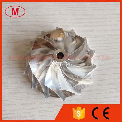 GT35 58.00/76.13mm 7+7 blades LEP style turbo Milling/aluminum 2618/billet compressor wheel 