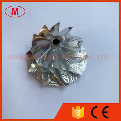 TB25 44.00/60.00mm 10+0 Blades High Performance Turbocharger Milling/aluminum 2618/billet Compressor Wheel