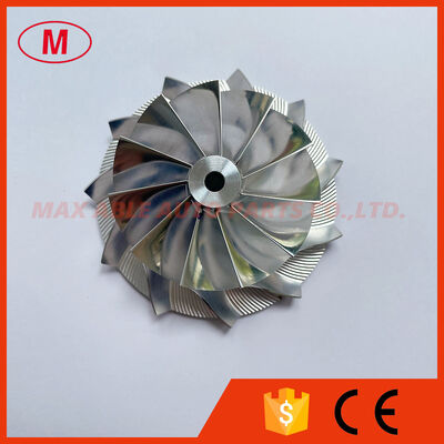 K04 50.00/66.00mm 11+0 blades high performance Turbocharger milling/aluminum 2618/billet compressor wheel