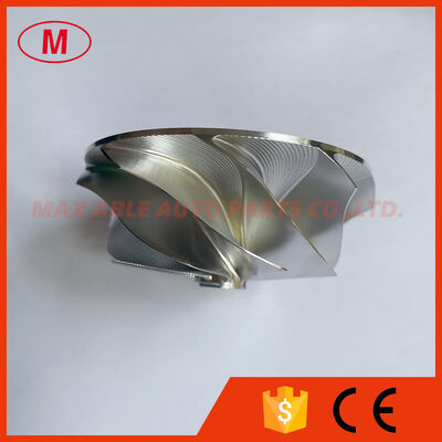 TD04 forward 54.28/67.40mm 9+0 Blades point milling snake curve turbo aluminum 2618/Milling/billet compressor wheel