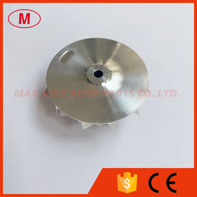 TD04 Forward 43.30/56.00mm 6+6 Blades High Performance Point Milling Snake Curve Milling/aluminum 2618/billet Compressor Wheel