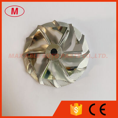 T04E 6+6 blades 53.87/76.07mm 448048-0004 turbocharger milling/aluminum 2618/billet compressor wheel for 451567-0001/452240-0001/466575-0001/466575-0002