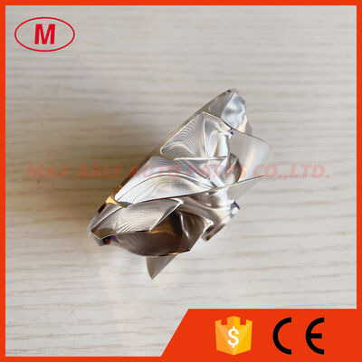 TD04L6,18900-5BF-A01 Forward 49.25/58.00mm 6+6 Blades Billet Compressor Wheel for 18900-5BF-A010-M3, 189005BFA010M3, 18900-5BF-A01, 189005BFA01 2017- Honda Civic Type R (FK8) with KA 6MT Engine