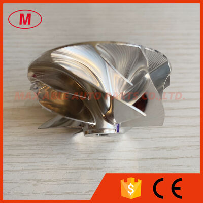 TD04L6,18900-5BF-A01 Forward 49.25/58.00mm 6+6 Blades Billet Compressor Wheel for 18900-5BF-A010-M3, 189005BFA010M3, 18900-5BF-A01, 189005BFA01 2017- Honda Civic Type R (FK8) with KA 6MT Engine