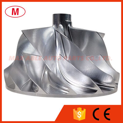 G25-660 Forward 54.28/67.40mm 7+7Blades Point Milling Turbo Aluminum 2618/Milling/billet Compressor Wheel for 858161-5003S