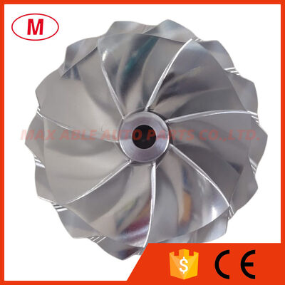 G25-660 reverse 54.28/67.40mm 7+7 Blades LEP style turbo aluminum 2618/Milling/billet compressor wheel for 858161-5003S/877895-5002S/5005S/5006S/871389-5010S/5011S