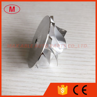 RHF5 reverse 6+6 blades 44.93/58.00mm performance turbo aluminum 2618/milling/billet compressor wheel for JHJ /06K145702