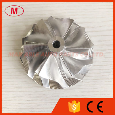 PTE58 58.00/76.20mm 6+6 blades point milling turbocharger milling/aluminum 2618/billet compressor wheel for PTE5858CEA