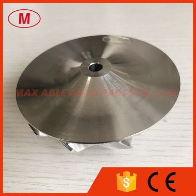 PTE58 58.00/76.20mm 6+6 blades point milling turbocharger milling/aluminum 2618/billet compressor wheel for PTE5858CEA