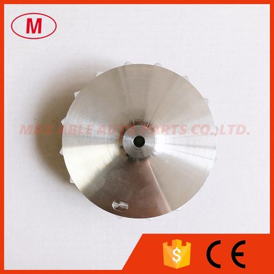 K24 58.00/75.00mm 8+8 blades high performance turbocharger milling/aluminum 2618/billet compressor wheel