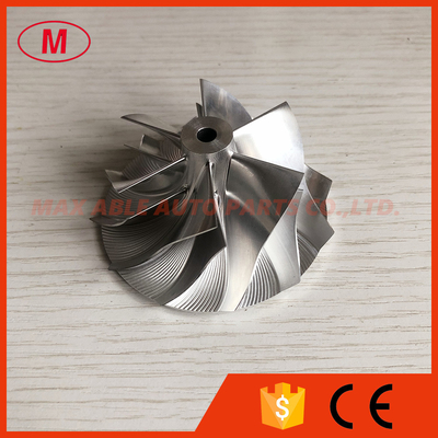GT15-25 20G reverse 52.56/68.01mm 6+6 blades high performance turbo milling/aluminum 2618/billet compressor wheel