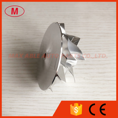 GT15-25 20G reverse 52.56/68.01mm 6+6 blades high performance turbo milling/aluminum 2618/billet compressor wheel