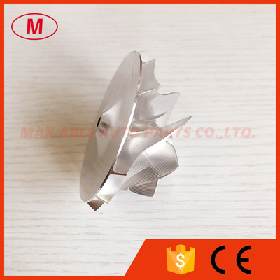 GT15-25 50.00/68.01mm 7+7 blades high performance point milling air curve milling/aluminum 2618/billet compressor wheel